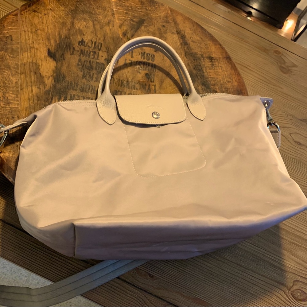 Longchamp tote with crossbody strap
